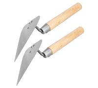 DIYEAH 2 Pièces Couteau De Maçonnerie Truelle à Plâtre Brickie Mur Outils à Main Outils De Carrelage Outil De Plâtrage Jointoyer Béton Construction Finition Coupe Acier Inoxydable