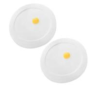 DIYEAH 2 Pièces Couvercle de Conservation Frais Rond en Plastique Blanc | Boîte Repas 2,6 L, Anti-fuite et Rangement Facile, Usage Bureau, Hôtel