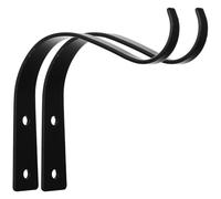 DIYEAH 2 pièces Crochet Suspension Plante Fer Forgé Support Mural pour Paniers de Fleurs Lanternes Carillons Jardin Intérieur Extérieur