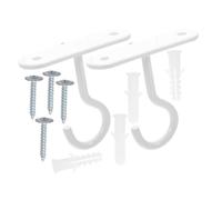 DIYEAH 2 pièces Crochets Muraux et Plafond Supports Robustes pour Suspender Plantes Mangeoires Oiseaux Lanternes et Carillons Extérieurs Installation Facile et Résistance Météo