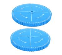 DIYEAH 2 Pièces Disque de Macramé Rond Outil de Tissage Bracelet Kumihimo Dispositif Portable pour Corde DIY Précision et Tension Uniforme Lot de Bleu