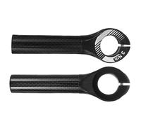DIYEAH 2 Pièces Embouts de Guidon Vélo en Fibre de Carbone, Paire 22,2 MM | Poignée Compacte en Plastique, Prise Confortable et Fiable, pour Vélo et Route, Montage Léger
