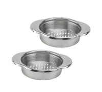 DIYEAH 2 pièces Filtre Alimentaire Acier Inoxydable pour Conserves Passoire Canning Pratique et Légère pour Cuisine Égouttoir et Compatible Boîtes Standard