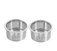 DIYEAH 2 pièces Filtre Évier Cuisine INOX Crépine Maille Fine avec Poignée Panier Filtre Bouchon Nettoyage Facile pour Évier Maison et Lavabo