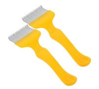 DIYEAH 2 Pièces Fourche à Miel Inoxydable Outil de Désoperculation Précis à Dents Lisses Compatible Ruche Collecte Dégâts pour Apiculture Professionnelle