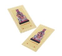 DIYEAH 2 Pièces Général WU Sui Bronze Carte Amulette Carte pour À Main Amulettes Spirituelles Chinois Général De Bon Augure Cartes Chinois Bonne Chance Charme Taisui Chance Cartes