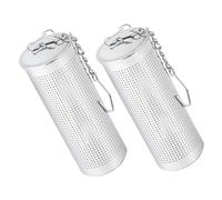 DIYEAH 2 pièces Infuseur à Thé Inox Filtre Maille Fine Boules à Épices Acier Inoxydable pour Infusion Pratique Maison et Au Bureau avec Chaîne Longue