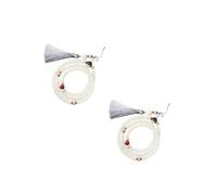 DIYEAH 2 Pièces Lanière de Téléphone Vintage Perles de Bodhi Corde de Suspension pour Téléphone Jade Blanc Décoration pour Extérieur