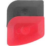 DIYEAH 2 pièces Lot de Grattoirs de Cuisine Réutilisables PC Robuste Racloir Multifonction pour Casseroles Pâte et Gâteau Ustensile de Nettoyage Antiadhésif Couleurs Rouge et Noir