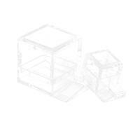 DIYEAH 2 pièces Mangeoires Acrylique pour Fourmis Bols Hydratation Transparente Réservoir Eau Portable pour Fourmilière Conteneurs Alimentation Visibles Petit et Grand