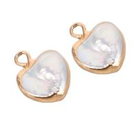 DIYEAH 2 Pièces Matériau du pendentif en perles Pendants de conception de perles Ordre des embellissements Pendentif de bijoux charmes de collier Charmes accessoire de bijoux