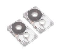 DIYEAH 2 Pièces Mini Cassettes Lot pour Enregistrements Audio Musique Discours et Apprentissage des Langues Cassettes Pratiques et Légères pour Projets DIY