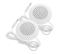 DIYEAH 2 pièces Mini Enceinte Portable avec Prise Jack pour Oreiller Haut-Parleur Filaire Compact pour Voyage et Écoute sans Utiliser Les Mains
