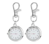 DIYEAH 2 Pièces Montre de Poche D'infirmière Simple en Acier Inoxydable