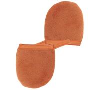 DIYEAH 2 Pièces Moufles D'application Expérience sans Contact Direct Marron en Peluche Autobronzant Texture de Massage pour Lotion Solaire et Crème Bronzante