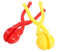 DIYEAH 2 pièces Moules à Boules de Riz et Neige avec Poignée Flexible Forme Cœur et Ronde Pince Portable pour Sushi Jeux Hiver et Snacks Nettoyage Facile