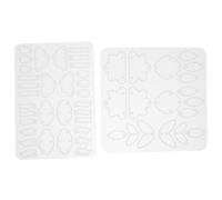 DIYEAH 2 Pièces Moules Silicone pour Boucles Oreilles et Moulages pour Résine Époxy Diy Bijoux Pendentifs Élégants pour Personnalisées