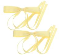 DIYEAH 2 Pièces Nœud en Dentelle Pince à Cheveux Léger, Grand Modèle | Style Simple et Classique, Tenue Sûre sans Glisser ni Tirer, pour Mariage et Banquet, Femmes, Ados