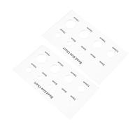 DIYEAH 2 Pièces Outil de Mesure Acrylique pour Perles et Bijoux, Tableau des Tailles 2-18 Mm, Facile à Transporter et Guide Multifonction pour Créateurs et Artisans