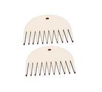 DIYEAH 2 pièces Peignes pour Tissage DIY Petits Peignes à Dents Forme de Scie Outils Sûrs pour Tricot et Tapisserie Lot pour Artisans Débutants et Avancés