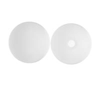 DIYEAH 2 Pièces Pendant Globe Light Shade Milk Acrylic Sphere Lampshade Single Hole Round Cover For Ceiling And Wall Fixtures Easy Installation And Design