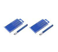 DIYEAH 2 Pièces Perceuse Manuelle Pin Vise avec Mandrin Réglable et Forets Hélicoïdaux pour Modélisme Bijoux et Plastique Outil Rotatif Polyvalent
