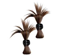 DIYEAH 2 Pièces Pince à Cheveux pour Postiche Marron Grip Confortable Dommage, Accessoire pour Femmes, pour Fêtes et Décoration de Festival