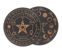 DIYEAH 2 Pièces Planche Pendule Divinatoire en Bois Foncé