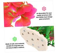 DIYEAH 2 Pièces Plante Artificielle Cœur Plastique pour Aquarium Décor Réaliste et Durable Feuillage Artificiel Décoration pour Terrarium et Aquarium Poissons