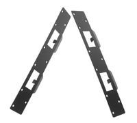 DIYEAH 2 Pièces Plaque de Renfort Métallique Double Trou Plaque de Gâche Sécurisée pour Porte Protection Renforcée Effraction Installation Facile pour Cadre de Porte