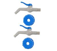 DIYEAH 2 Pièces Plastic Ibc Tote Tank Adapter Leakproof Shut Off Valve Lightweight Hose Connector For Water Management And Outdoor Use