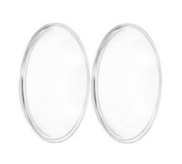 DIYEAH 2 Pièces Plateau de Remplacement pour Fondant de Cire Verre Transparent Plateau Chapeau Style Naturel pour Lampe à Huile et Chauffe-Parfum Compatible Multi-scènes