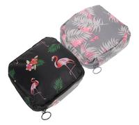 DIYEAH 2 Pièces Pochette de Rangement pour Serviettes Hygiéniques Portable, Porte-serviettes Hygiéniques, Polyester Oxford, Fermeture Éclair, Protection Confidentialité, pour Filles