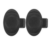 DIYEAH 2 Pièces Poignée de Verrouillage Ergonomique pour Porte et Fenêtre en Verre sans Cadre, Plastique Noir, Installation Facile, pour Portes Coulissantes à Domicile