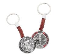 DIYEAH 2 PièCes Porte-CléS Croix MéTal Pendentif Breloque Ornement Pour Sac Voiture Sac À Dos Accessoire Polyvalent