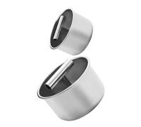 DIYEAH 2 pièces Presse-boulettes Viande Inox Moule et Outil Manuel Polyvalent pour Viande Poisson et Crevettes Fabrication Précise et Uniforme à Domicile Réutilisable