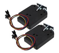 DIYEAH 2 Pièces Serrure Électromagnétique Noire sans Fil en Métal et Plastique pour Portes et Tiroirs Gestion à Distance et Méthodes Multiples de Déverrouillage pour Maisons et Bureaux