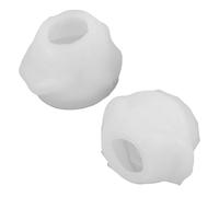 DIYEAH 2 Pièces Silicone Rose Flower Mold Soft Nonstick Candle Soap Fondant Resin Craft DIY Tools For Wax Polymer Clay And