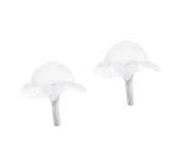 DIYEAH 2 pièces Support de Bouquet de Mariage avec Mousse Insérable Poignée Compacte pour Arrangements DIY pour Mariées et Décorations Festives