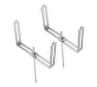 DIYEAH 2 Pièces Support de Descente Eau Métallique Réglable Cadre de Stabilisation Robuste Fer pour Drainage Extérieur et Facile à Installer