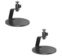 DIYEAH 2 Pièces Support de Projecteur de Table Réglable avec Tête Rotative et Base Antidérapante pour Bureau Maison Restaurant et Salle de