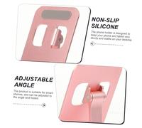 DIYEAH 2 Pièces Support Téléphone Pliable Aluminium pour Bureau Porte-Smartphone et Tablette Portable Stable et Multifonction pour Maison Bureau et Voyage Design Compact Rose Doré