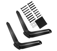 DIYEAH 2 pièces Support TV Pied avec Base Antidérapante pour Téléviseurs Montage sans Perçage Stabilité Renforcée et Installation Facile