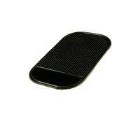 DIYEAH 2 Pièces Tapis Antidérapant Multifonctionnel Voiture Résistant Chaleur Mat Fin et Lavable pour Tableau de Bord Support Téléphone et Accessoires Noir