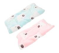 DIYEAH 2 pièces Tapis de Couchage Chaud pour Hamster et Cochon Matelas Douillet Lavable Mousse Confortable pour Niche Animal Petit Rongeur