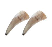 DIYEAH 2 pièces Tasses Corne de Bœuf Naturelles Style Viking Authentique pour Boire Vin Bière Café Polyvalentes et Sûres Décoratives
