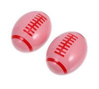 DIYEAH 2 Pièces tireur de rugby Poignée de placard en céramique rugby Bouton de placard en forme de rugby décoration de salle de baseball boutons de commode de balle de sport rose