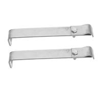 DIYEAH 2 Pièces Type Stainless Steel Grounding Wire Clamps For Thunder Rods Roof Brackets For Efficient Earth Connection And Protection