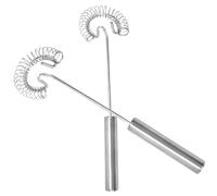 DIYEAH 2 pièces Œufs Manuel avec Ressort Ergonomique pour Cuisine Mélangeur Rapide pour Sauces et Mousseur de Lait Outil Multifonction sans Électricité pour Maison et Restaurant