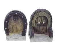 DIYEAH 2 Portes Miniatures en Bois pour décorations d'aquarium à